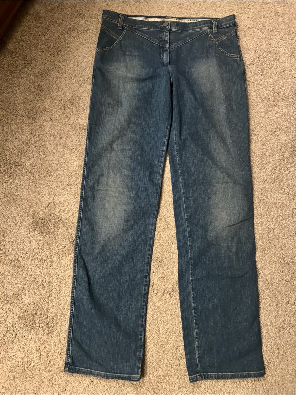 Armani Women’s Blue Straight-Leg Jeans. Excellent shape. 13